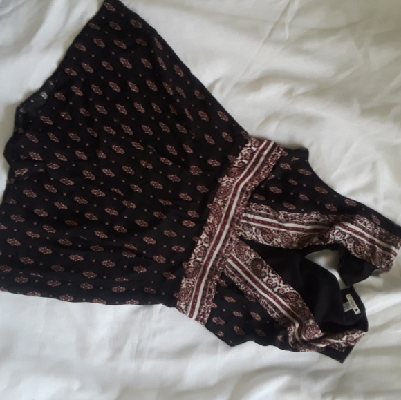 {Ecote} Paisley Plunge-Front Romper GUC Sz 6 - Picture 4 of 8